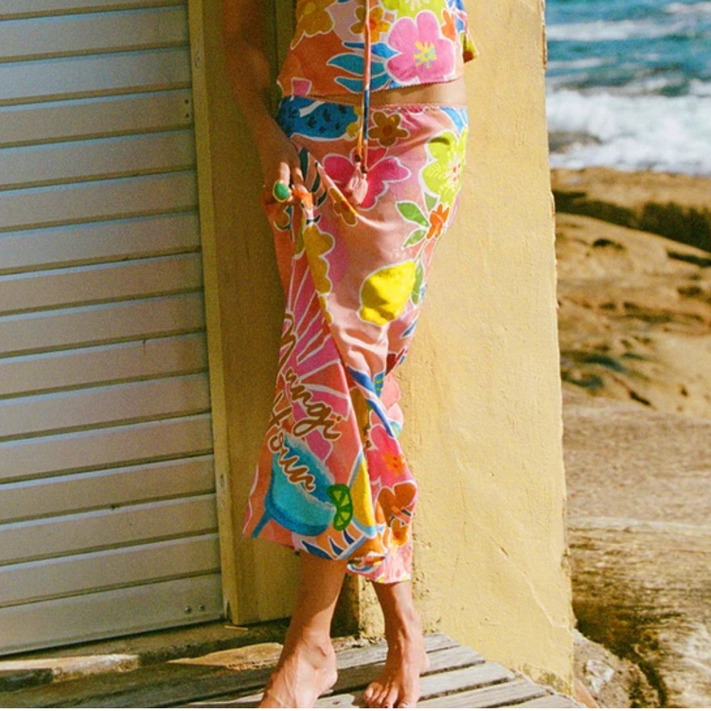 SPELL Margi Hour Bias skirt